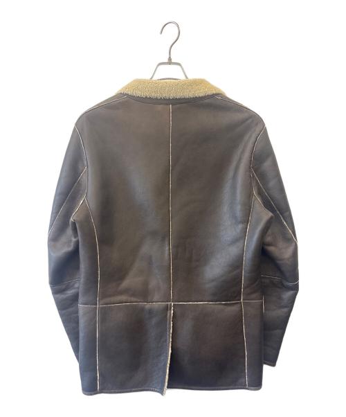 HUGO BOSS（ヒューゴ ボス）HUGO BOSS (ヒューゴ ボス) HUGO BOSS　ムートンジャケット ブラウン サイズ:50の古着・服飾アイテム