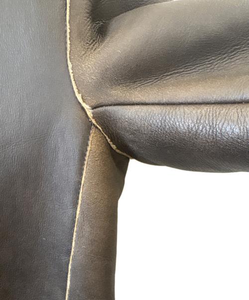 HUGO BOSS（ヒューゴ ボス）HUGO BOSS (ヒューゴ ボス) HUGO BOSS　ムートンジャケット ブラウン サイズ:50の古着・服飾アイテム