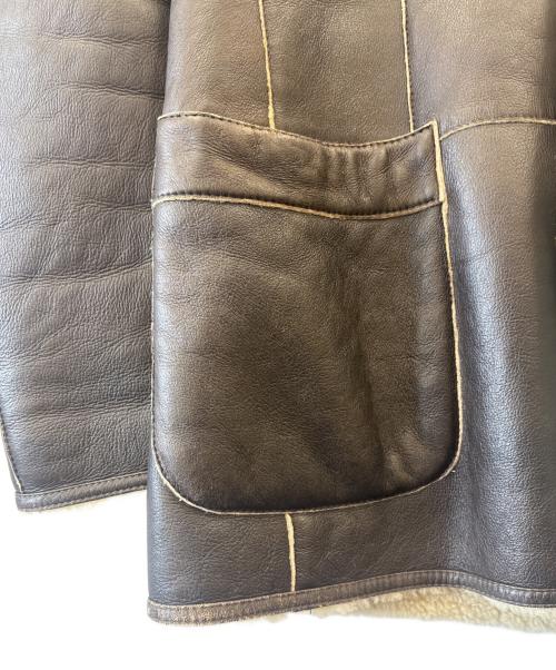 HUGO BOSS（ヒューゴ ボス）HUGO BOSS (ヒューゴ ボス) HUGO BOSS　ムートンジャケット ブラウン サイズ:50の古着・服飾アイテム