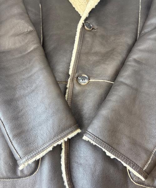 HUGO BOSS（ヒューゴ ボス）HUGO BOSS (ヒューゴ ボス) HUGO BOSS　ムートンジャケット ブラウン サイズ:50の古着・服飾アイテム
