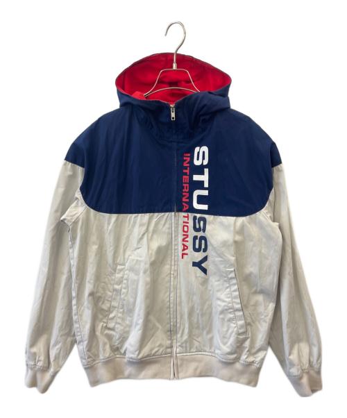 stussy（ステューシー）stussy (ステューシー) stussy　ジップアップジャケット　トリコロールカラー トリコロールカラー サイズ:Sの古着・服飾アイテム