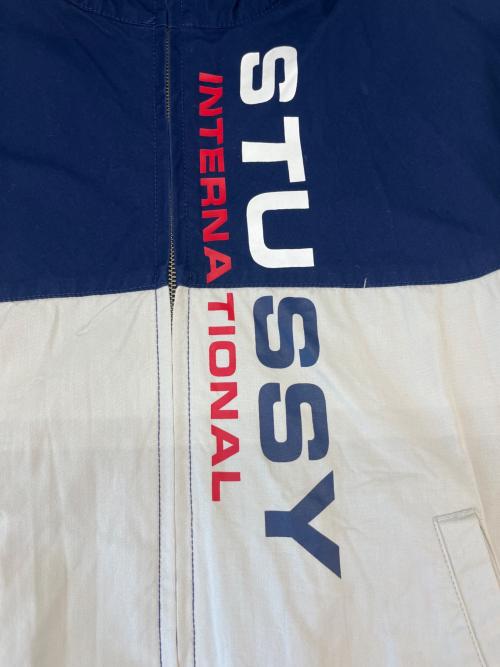 stussy（ステューシー）stussy (ステューシー) stussy　ジップアップジャケット　トリコロールカラー トリコロールカラー サイズ:Sの古着・服飾アイテム
