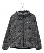 New Eraニューエラ）の古着「New Era　総柄　マウンテンパーカー」｜ブラック