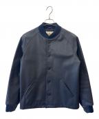 GB sportゴールデンベアスポーツ）の古着「GB SPORT　レザージャケット」｜ネイビー