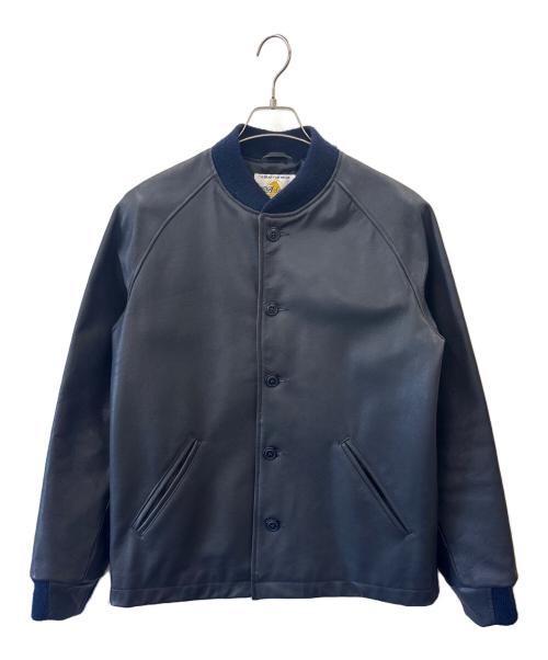 GB sport（ゴールデンベアスポーツ）GB sport (ゴールデンベアスポーツ) GB SPORT　レザージャケット ネイビー サイズ:Mの古着・服飾アイテム