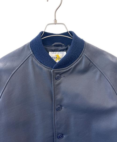 GB sport（ゴールデンベアスポーツ）GB sport (ゴールデンベアスポーツ) GB SPORT　レザージャケット ネイビー サイズ:Mの古着・服飾アイテム