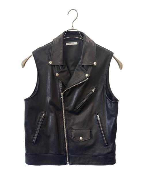 JOURNAL STANDARD（ジャーナルスタンダード）JOURNAL STANDARD (ジャーナルスタンダード) JOURNAL STANDARD　ゴートレザーライダースベスト ブラック サイズ:Fの古着・服飾アイテム