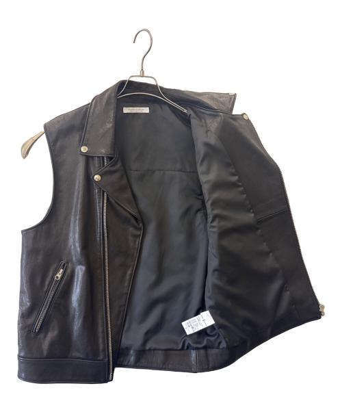 JOURNAL STANDARD（ジャーナルスタンダード）JOURNAL STANDARD (ジャーナルスタンダード) JOURNAL STANDARD　ゴートレザーライダースベスト ブラック サイズ:Fの古着・服飾アイテム