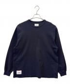 WTAPSダブルタップス）の古着「WTAPS　長袖カットソー」｜ネイビー