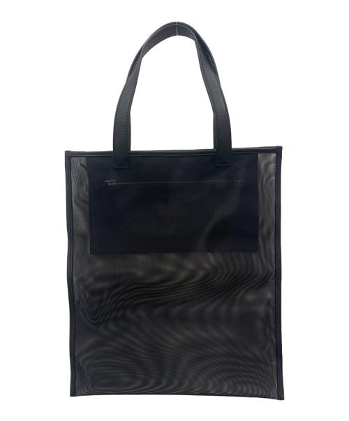 JIL SANDER NAVY（ジルサンダー ネイビー）JIL SANDER NAVY (ジルサンダー ネイビー) JIL SANDER NAVY　メッシュトートバッグ ブラックの古着・服飾アイテム