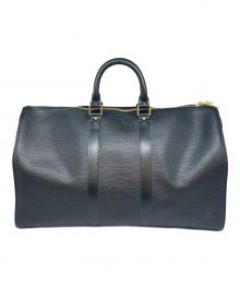 LOUIS VUITTON（ルイ ヴィトン）の古着「エピ　キーポル50　LOUIS VUITTON　ボストンバッグ」｜ブラック