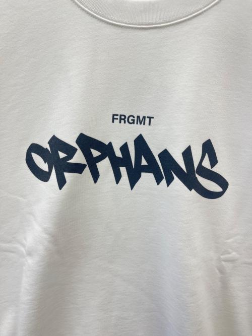FRAGMENT ORPHANS（フラグメント オーファンズ）FRAGMENT ORPHANS (フラグメント オーファンズ) FRAGMENT ORPHANS クルーネックスウェット ホワイト サイズ:Ｌの古着・服飾アイテム