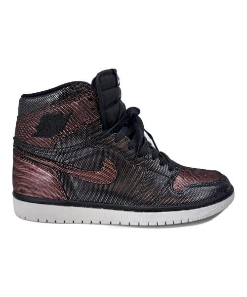 NIKE（ナイキ）NIKE (ナイキ) NIKE　W Air Jordan 1 High OG Fearless　ハイカットスニーカー ブラック×ブラウン サイズ:28の古着・服飾アイテム