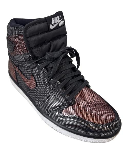 NIKE（ナイキ）NIKE (ナイキ) NIKE　W Air Jordan 1 High OG Fearless　ハイカットスニーカー ブラック×ブラウン サイズ:28の古着・服飾アイテム