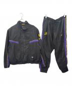 NBAエヌビーエー）の古着「NBA　LOSANGELES LAKERS　ナイロンセットアップ」｜ブラック