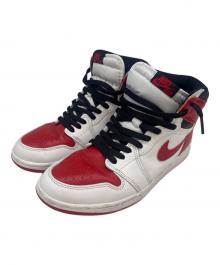 NIKE（ナイキ）の古着「NIKE　Air Jordan 1 High OG "Heritage"　ハイカットスニーカー」｜ホワイト×レッド