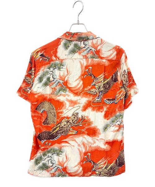 SUN SURF TOYO（サンサーフトーヨー）SUN SURF TOYO (サンサーフトーヨー) Sun Surf Toyo アロハシャツ　龍 オレンジ サイズ:Mの古着・服飾アイテム