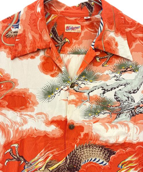 SUN SURF TOYO（サンサーフトーヨー）SUN SURF TOYO (サンサーフトーヨー) Sun Surf Toyo アロハシャツ　龍 オレンジ サイズ:Mの古着・服飾アイテム