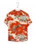SUN SURF TOYO（サンサーフトーヨー）の古着「Sun Surf Toyo アロハシャツ　龍」｜オレンジ