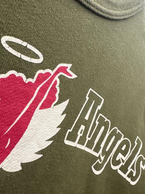 BUZZ RICKSON'S（バズリクソンズ）BUZZ RICKSON'S (バズリクソンズ) Buzz Rickson's　Hell's Angels　半袖スウェット グリーン サイズ:Ｌの古着・服飾アイテム