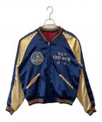 東洋エンタープライズトウヨウエンタープライズ）の古着「東洋エンタープライズ　365 TH COMM RECON　リバーシブルスカジャン」｜ネイビー×ベージュ