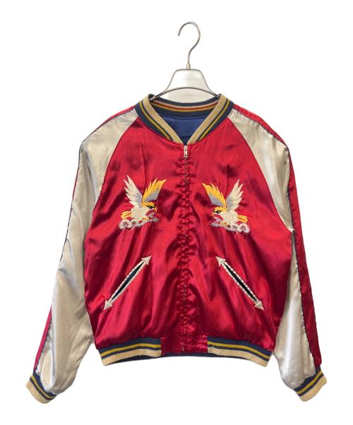 東洋エンタープライズ（トウヨウエンタープライズ）東洋エンタープライズ (トウヨウエンタープライズ) 東洋エンタープライズ　365 TH COMM RECON　リバーシブルスカジャン ネイビー×ベージュ サイズ:Lの古着・服飾アイテム