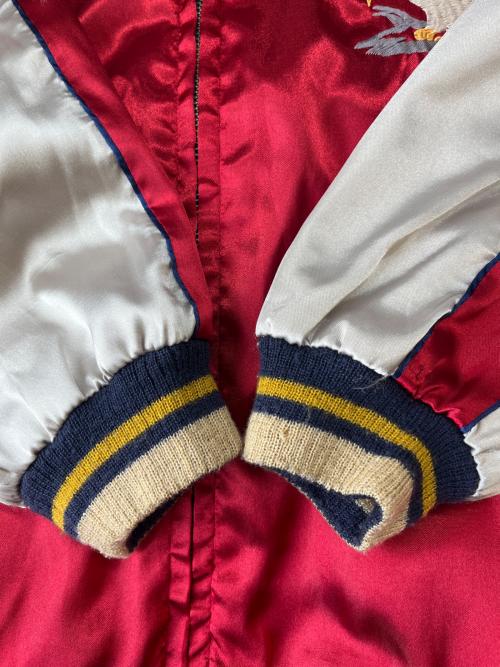 東洋エンタープライズ（トウヨウエンタープライズ）東洋エンタープライズ (トウヨウエンタープライズ) 東洋エンタープライズ　365 TH COMM RECON　リバーシブルスカジャン ネイビー×ベージュ サイズ:Lの古着・服飾アイテム