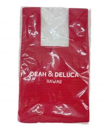DEAN&DELUCA（ディーンアンドデルーカ）の古着「DEAN&DELUCA　ハワイカカアコ限定　ニットトートバッグ」｜レッド
