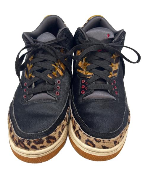 NIKE（ナイキ）NIKE (ナイキ) NIKE　AIR JORDAN3　Animal Instinct　ハイカットスニーカー ブラック×ブラウン サイズ:26の古着・服飾アイテム