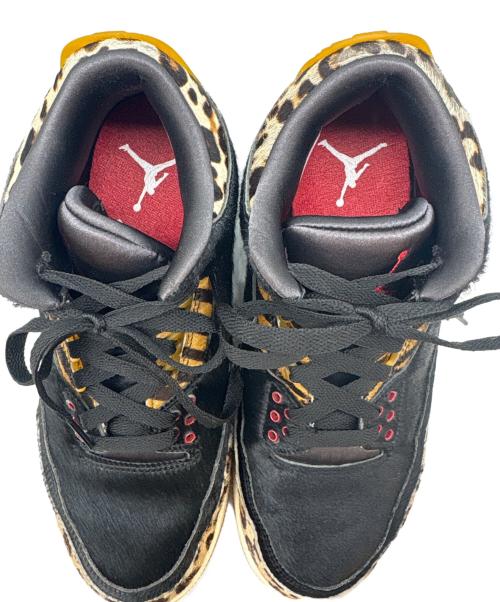 NIKE（ナイキ）NIKE (ナイキ) NIKE　AIR JORDAN3　Animal Instinct　ハイカットスニーカー ブラック×ブラウン サイズ:26の古着・服飾アイテム