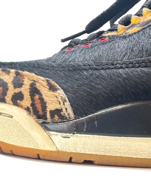 NIKE（ナイキ）NIKE (ナイキ) NIKE　AIR JORDAN3　Animal Instinct　ハイカットスニーカー ブラック×ブラウン サイズ:26の古着・服飾アイテム