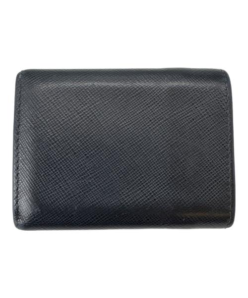 PRADA（プラダ）PRADA (プラダ) PRADA 　サフィアーノ 　3つ折り財布 ブラックの古着・服飾アイテム