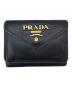 PRADA（プラダ）の古着「PRADA 　サフィアーノ 　3つ折り財布」｜ブラック