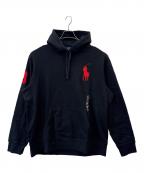 POLO RALPH LAURENポロ・ラルフローレン）の古着「POLO RALPH LAUREN　プルオーバーパーカー」｜ブラック