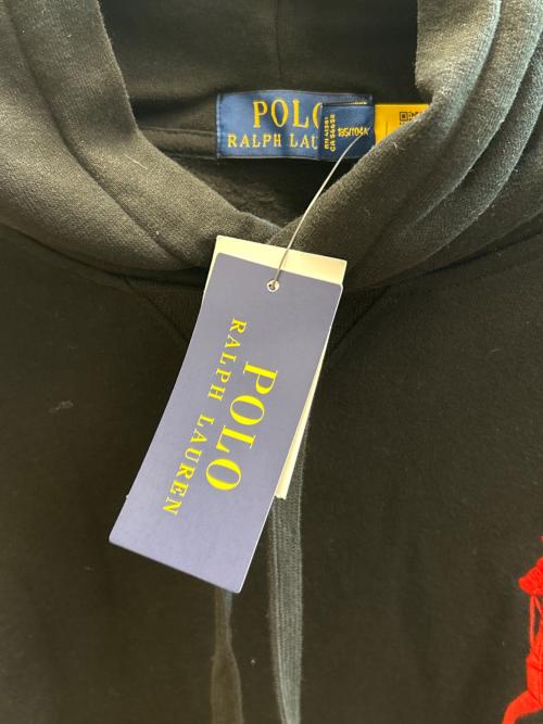 POLO RALPH LAUREN（ポロ・ラルフローレン）POLO RALPH LAUREN (ポロ・ラルフローレン) POLO RALPH LAUREN　プルオーバーパーカー ブラック サイズ:XLの古着・服飾アイテム