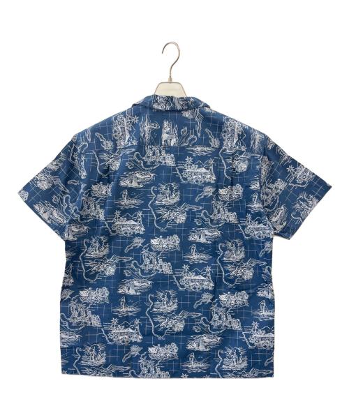 Eddie Bauer（エディーバウアー）Eddie Bauer (エディーバウアー) reyn spooner (レイン スプナー) Eddie Bauer × reyn spooner  アロハシャツ ブルー サイズ:Lの古着・服飾アイテム