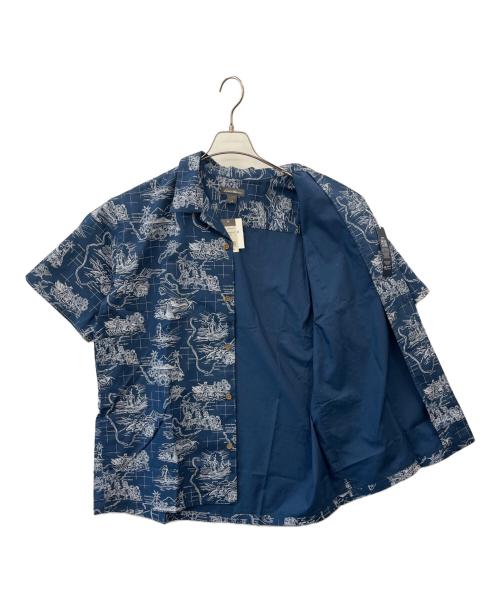 Eddie Bauer（エディーバウアー）Eddie Bauer (エディーバウアー) reyn spooner (レイン スプナー) Eddie Bauer × reyn spooner  アロハシャツ ブルー サイズ:Lの古着・服飾アイテム