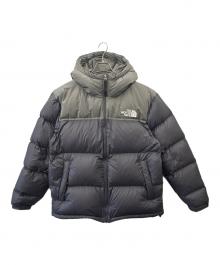 THE NORTH FACE（ザ ノース フェイス）の古着「THE NORTH FACE　ヌプシフーディ　ダウンジャケット」｜ネイビー×グレー
