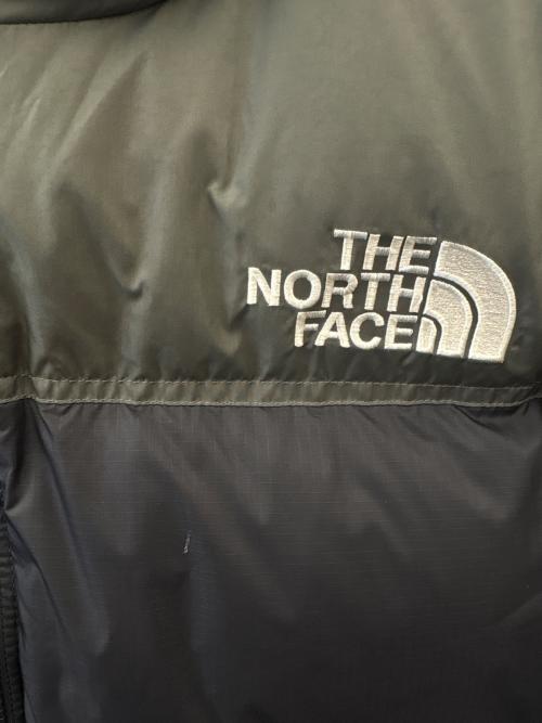 THE NORTH FACE（ザ ノース フェイス）THE NORTH FACE (ザ ノース フェイス) THE NORTH FACE　ヌプシフーディ　ダウンジャケット ネイビー×グレー サイズ:XLの古着・服飾アイテム