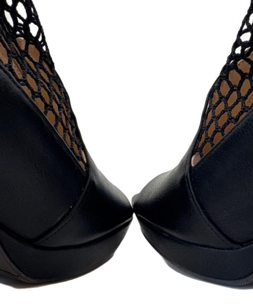 あしながおじさん（アシナガオジサン）あしながおじさん (アシナガオジサン) あしながおじさん　メッシュブーツサンダル ブラック サイズ:23.0の古着・服飾アイテム