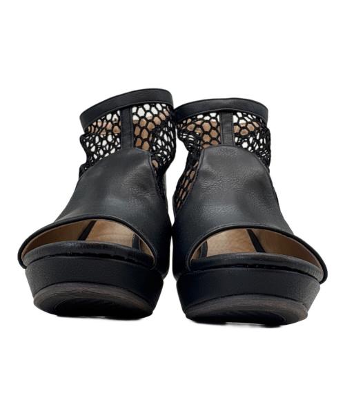 あしながおじさん（アシナガオジサン）あしながおじさん (アシナガオジサン) あしながおじさん　メッシュブーツサンダル ブラック サイズ:23.0の古着・服飾アイテム