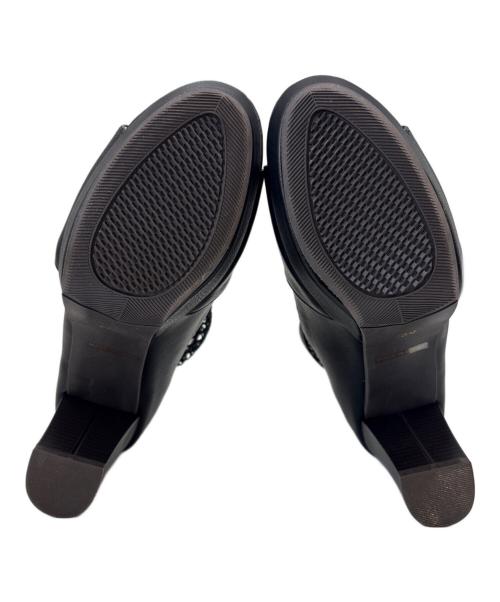 あしながおじさん（アシナガオジサン）あしながおじさん (アシナガオジサン) あしながおじさん　メッシュブーツサンダル ブラック サイズ:23.0の古着・服飾アイテム