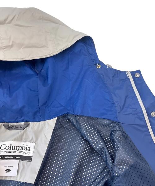 Columbia（コロンビア）Columbia (コロンビア) FUJI ROCK FESTIVAL (フジロック フェスティバル) Columbia　FUJI ROCK FESTIVAL　ナイロンパーカー グレー×ネイビー サイズ:Lの古着・服飾アイテム