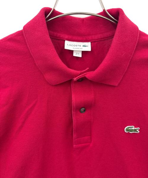 LACOSTE（ラコステ）LACOSTE (ラコステ) LACOSTE　ポロシャツ レッド サイズ:XLの古着・服飾アイテム