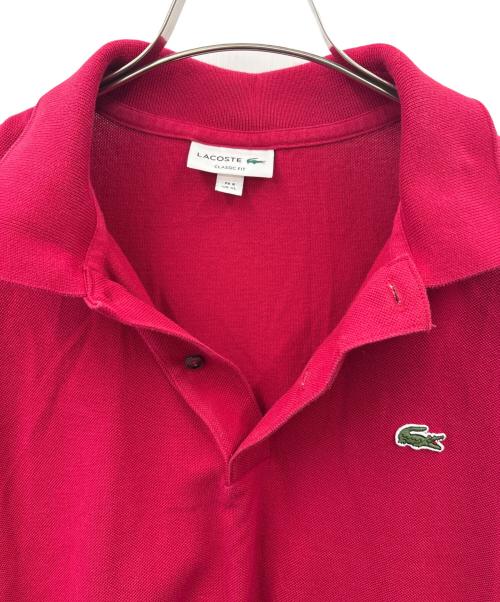 LACOSTE（ラコステ）LACOSTE (ラコステ) LACOSTE　ポロシャツ レッド サイズ:XLの古着・服飾アイテム