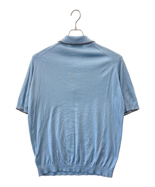 MACKINTOSH LONDON（マッキントッシュ ロンドン）MACKINTOSH LONDON (マッキントッシュ ロンドン) JOHN SMEDLEY (ジョンスメドレー) MACKINTOSH LONDON　JOHN SMEDLEY　ポロシャツ スカイブルー サイズ:LLの古着・服飾アイテム