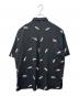 go slow caravan (ゴースローキャラバン) go slow caravan　ウーパールーパー総柄スナップシャツ　半袖シャツ ブラック サイズ:5：5000円