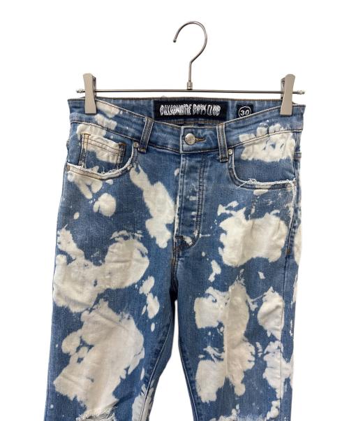 BILLIONAIRE BOYS CLUB（ビリオネアボーイズクラブ）BILLIONAIRE BOYS CLUB (ビリオネアボーイズクラブ) BILLIONAIRE BOYS CLUB　BB STIKA JEAN - ASTRAL　ダメージ・ブリーチ加工デニムパンツ ブルー×ホワイト サイズ:30の古着・服飾アイテム