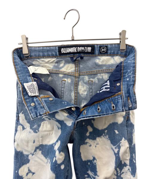 BILLIONAIRE BOYS CLUB（ビリオネアボーイズクラブ）BILLIONAIRE BOYS CLUB (ビリオネアボーイズクラブ) BILLIONAIRE BOYS CLUB　BB STIKA JEAN - ASTRAL　ダメージ・ブリーチ加工デニムパンツ ブルー×ホワイト サイズ:30の古着・服飾アイテム