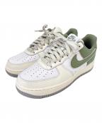 NIKEナイキ）の古着「NIKE　AIR FORCE1　スニーカー」｜ホワイト×グリーン